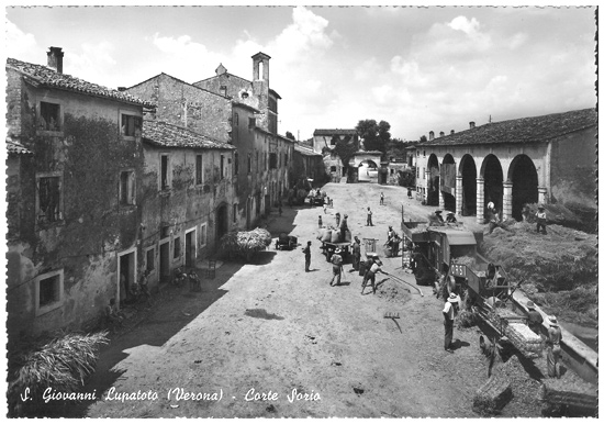 Corte Sorio — foto d'epoca con la scritta «S. Giovanni Lupatoto (Verona) – Corte Sorio»